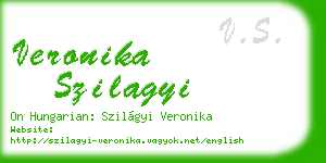 veronika szilagyi business card